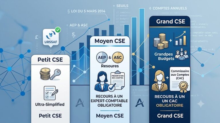Quelles sont les 3 tailles de CSE et leurs obligations comptables légales ?