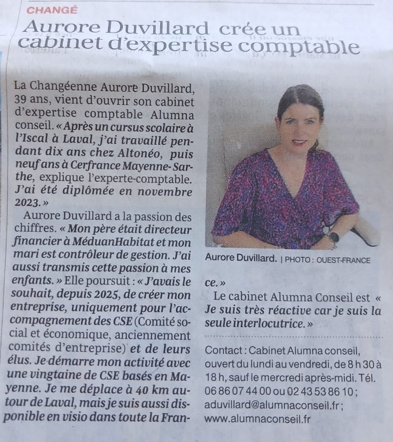article ouest france 15.09.26